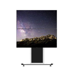 멀티듀얼형 모니터2개 (세로형) 이동형 tv스탠드 티비거치대 최소32인치 최대65인치 거치가능 MPS-22