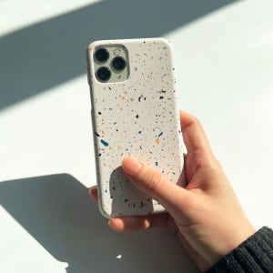 하드케이스 테라조 패턴 돌무늬 하드케이스 심플 독특한 케이스 아이폰17 갤럭시S26