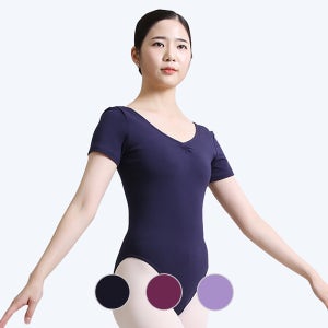 발롱 OWC8001 성인 반팔 레오타드 발레복