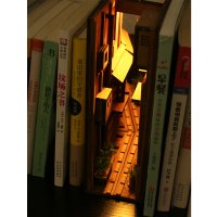 DIY 책꽂이미니어처 골목길 북스탠드 만들기 시간때우기 booknook