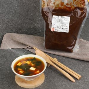 장국베이스 2kg (약 220인분) 미소 시루 된장 업소용 우동 가게 식당 용도