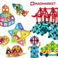 맥마켓 자석블럭 시리즈 유아장난감 어린이 발달교구 학교 지능개발 교재 모음전