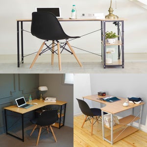 코너책상 L자형 ㄱ자 L자 사무용 사무실 1인용 컴퓨터 노트북 게이밍 조립식 철제 책상