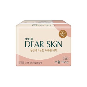 깨끗한나라 디어스킨 울트라슬림 날개형 소형 18P 생리대