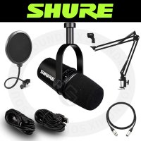 SHURE 마이크 패키지 슈어 MV7 + 암스탠드 + 팝필터 + 케이블