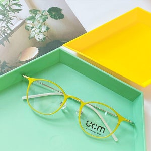 언커먼키즈 레이 REY LIME 초등학생 어린이 블루라이트 차단 메탈 티타늄 안경테