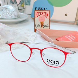 언커먼키즈 레이 REY CHERRY 초등학생 어린이 가벼운 메탈 티타늄 청광 차단 안경테