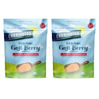 캐링턴팜스 100% 고지베리 파우더 스무디 요거트 샐러드토핑 구기자분말 비건 건강식 8oz(227g) 2팩 Carrington Farms Goji Berry Powder