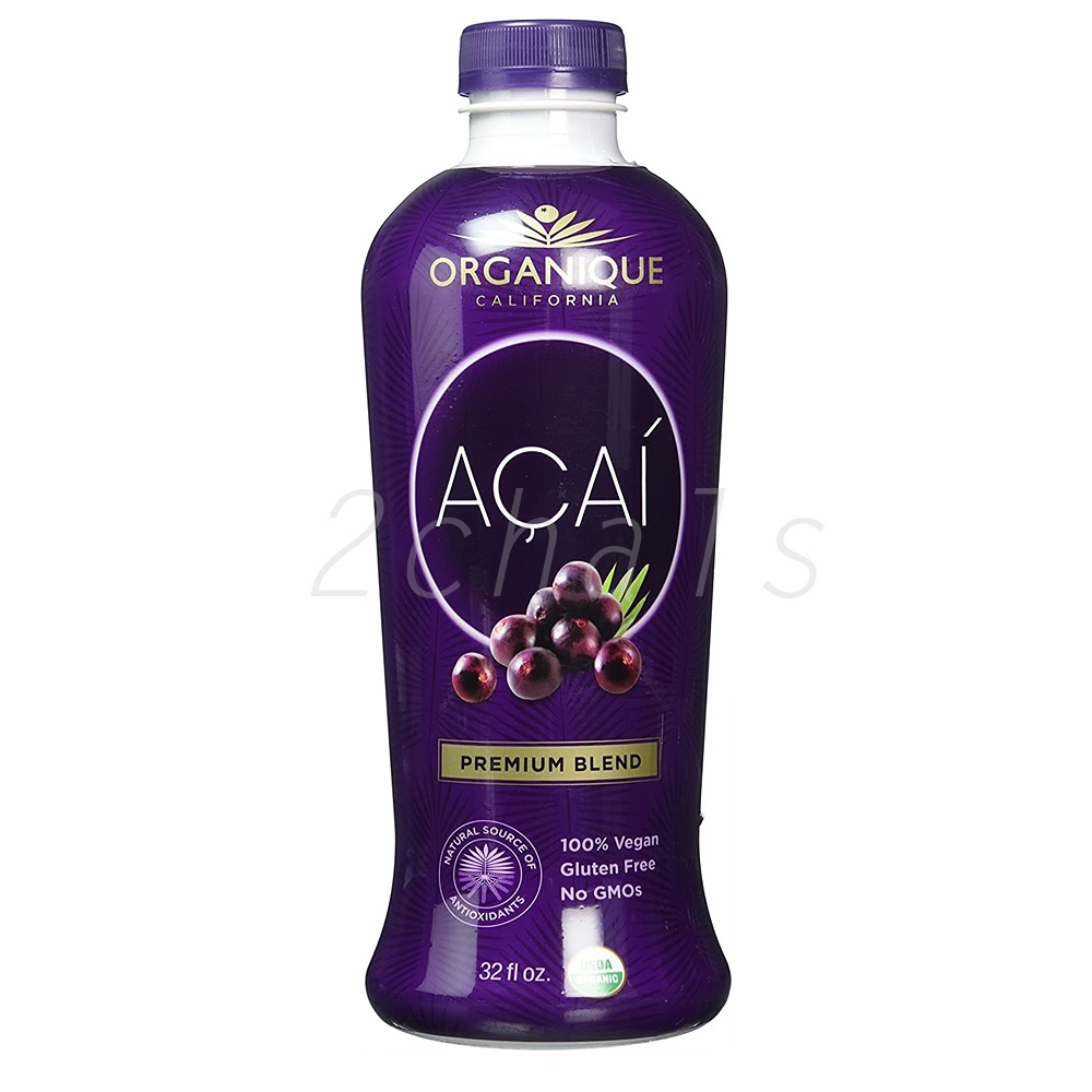 오가니크 <b>아사이 쥬스</b> 프리미엄 블렌드 안토시아닌 미네랄 섬유질 32oz ORGANIQUE <b>Acai</b> Premium Blend