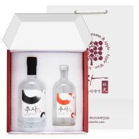 예산사과와인 추사백 전통주 선물세트_25도 375ml, 40도 500ml 각1병