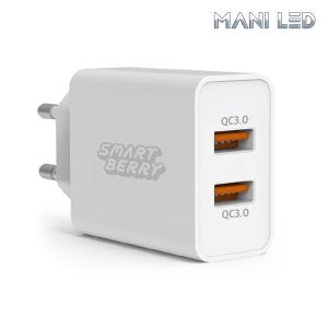 USB 듀얼 2포트 퀄컴 퀵차지 3.0 고속충전기 36W