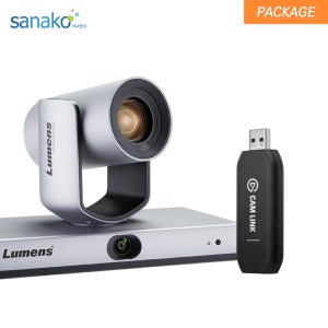 사나코 자동 추적 오토 트래킹 PTZ 20배 광학 줌 카메라 OK Lumens VC-TR1 & 엘가토 캡쳐카드 캡쳐보드 CAM Link 4K 패키지 온라인강의 녹화 1인미디어 방송