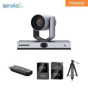 사나코 OK Lumens VC-TR1_A-Basic 수업 자동 녹화 시스템 패키지 자동 추적 카메라+캡쳐카드+무선마이크+사용자교육 set 온라인 방송 녹화 스마트 교실 강사 추적