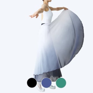 한국무용 그라데이션 쉬폰 풀치마 입시용 스커트