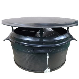 더운공기를 비닐하우스 외부로 방출 저렴하고 성능좋은 대성기전 천장팬(온실 천장형 환풍기)