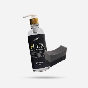 EXQ 플럭스 플라스틱 복원제 가니쉬 범퍼복원 400ml + 오토워시 타이어 어플리케이터