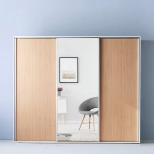 코크 낮은 이불장 슬라이드장롱 키큰 안방 슬라이딩 장롱 2400 메이플