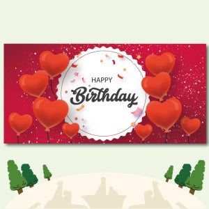 생일 파티 현수막 생파 축하 이벤트 발렌타인데이 연인 주문제작 생일A 150X90