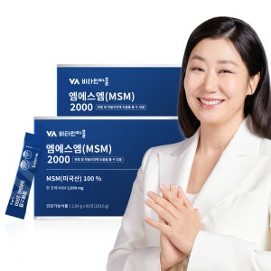[6개월분] 비타민마을 MSM(엠에스엠) 식이유황 2000 분말 100% 90포, 2개