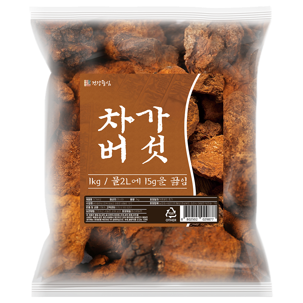 러시아 <b>차가버섯</b> 1kg, 1개