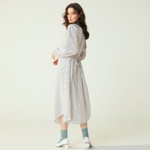 [핑크카티아조] 레이스 업 백 셔츠 드레스 화이트 pink katiacho Lace-up Back Shirts Dress White