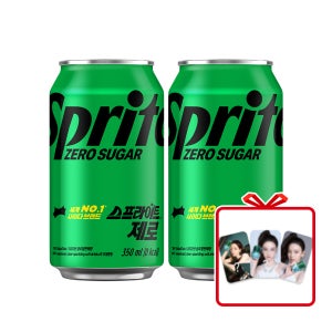(공식) 스프라이트 제로 CAN 350ml 24개 + 카리나 포토카드 (옵션선택)