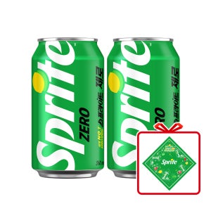 스프라이트 제로 CAN 350ml 24개 + 반다나 앞치마 (옵션선택)