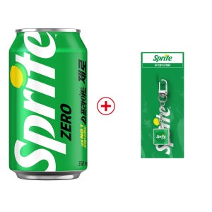 스프라이트 제로 CAN 350ml 24개 + 스프라이트 키캡키링 (옵션선택)
