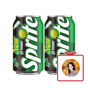 스프라이트 제로 CAN 350ml 24개 + 카리나 부채 (옵션선택)