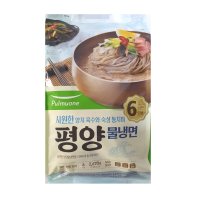 평양 냉면 풀무원 평양물냉면 445g 6개