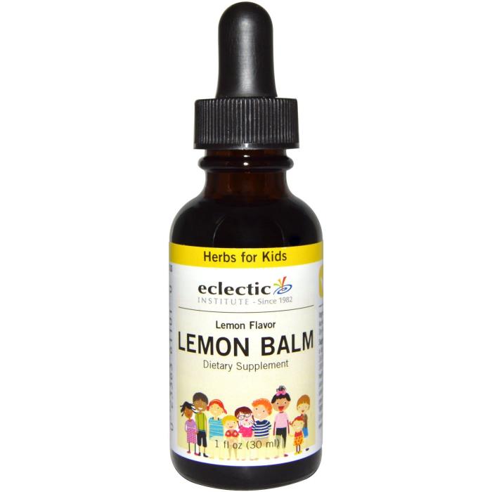 <b>이클레틱 인스티튜션 어린이</b>용 허브 레몬 밤 레몬 맛 1fl oz 30ml