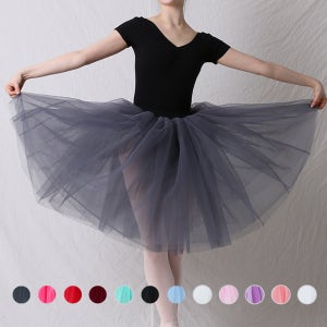 발롱 5부 성인 발레복 발레리나 튜튜 샤 스커트 치마