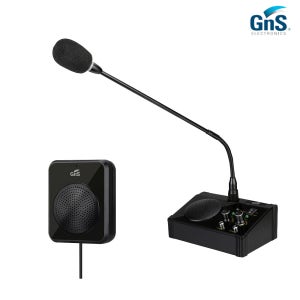 GNS GI-100 비대면 양방향 구즈넥 마이크 스피커 강의용 민원창구 매표소 관공서