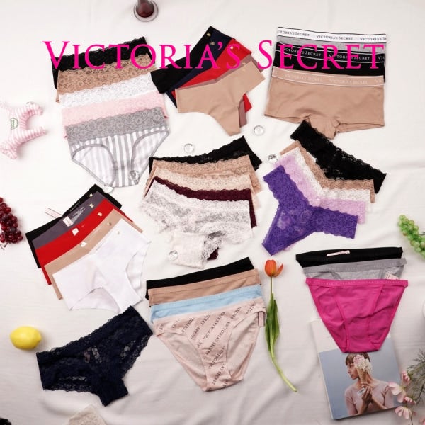 (국내배송) 빅토리아시크릿 여성 노라인 심리스 티팬티 레이스 치키 힙허거 끈 사각 모달 면