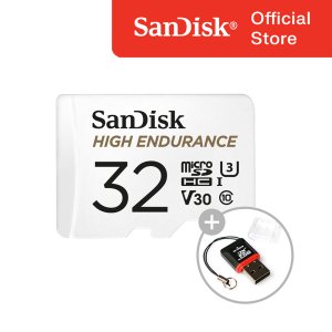 SOI 샌디스크 블랙박스&CCTV 전용 마이크로SD카드 32GB+리더기 / CLASS10/ SANDISK HIGH ENDURANCE MICRO SDHC/ 블랙박스용 메모리