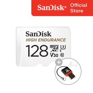SOI 샌디스크 블랙박스&CCTV 전용 마이크로SD카드 128GB+리더기 CLASS10/ SANDISK HIGH ENDURANCE MICRO SDXC 블랙박스용 메모리