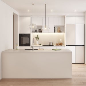 루이8000 에코 페트 아이보리 싱크대 (1.4m기준) 주방리모델링 싱크대리모델링