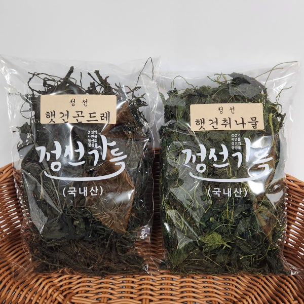 강원도건나물 정선취나물 건곤드레 15인분 자연산고사리 햇나물 말린취나물 건취나물 곤드레나물
