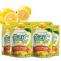 쏠라C 구미 레몬맛 50g 4개 비타민C 간식 젤리 솔라씨