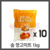 솜 후르츠 냉동 망고 미트 1kg/10개/베트남/과일