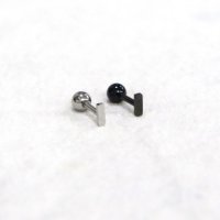 써지컬 초미니 플랫 스틱 1.2mm 피어싱 - 2color