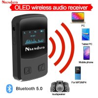 AUX 차량용블루투스리시버 무선 카플레이 Nsendato Bluetooth 5.0 홈