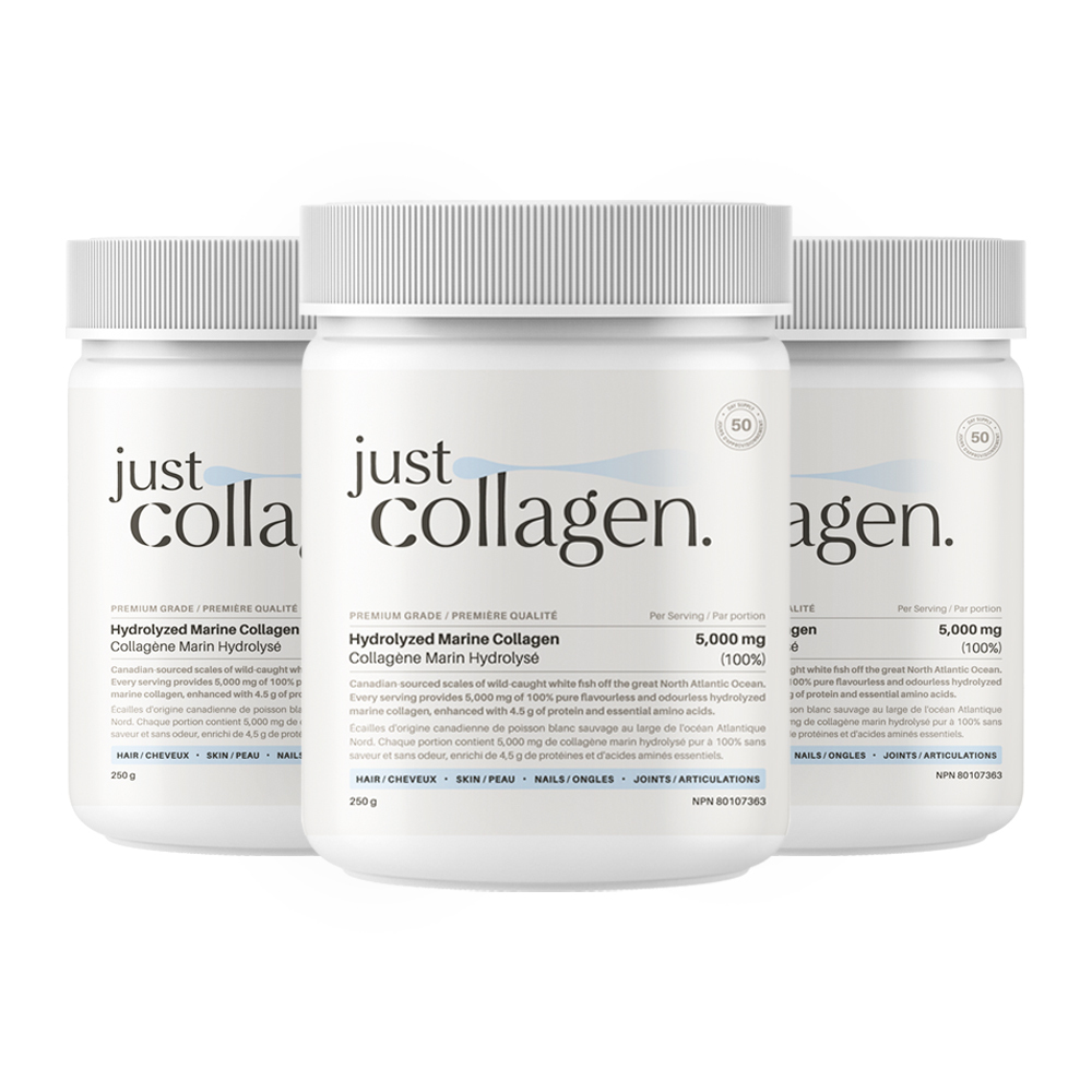 <b>저스트콜라겐</b> 캐나다 저분자 피쉬 <b>콜라겐</b> 펩타이드 가루 마린 분말 파우더 250g, 3개