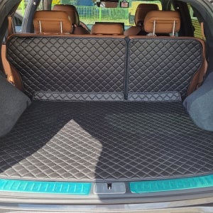 4D 신형퀼팅 제네시스 GV70 트렁크매트 + 2열등받이 풀세트