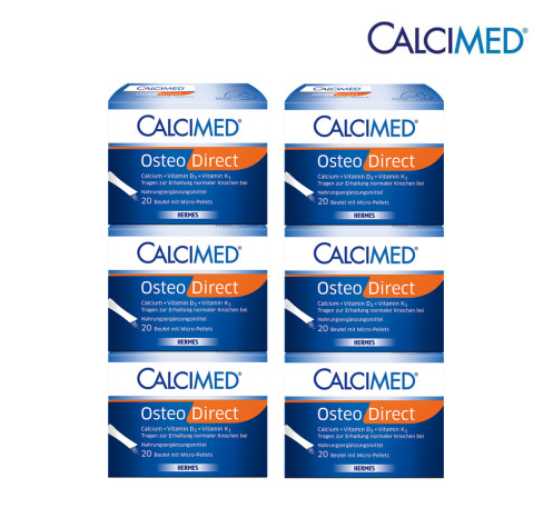 헤어메스 <b>칼시메드</b> 오스테오 <b>다이렉트</b> 칼슘 20개입 X 6개 Hermes CALCIMED Osteo Direct