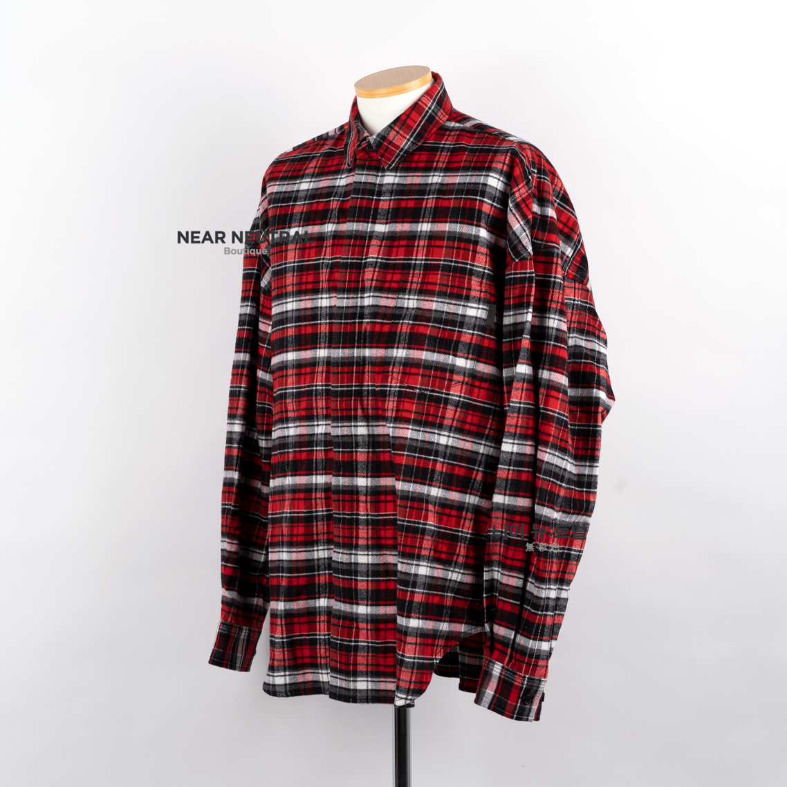 준지 펀더멘탈 플란넬 셔츠 레드체크 JC0964P026