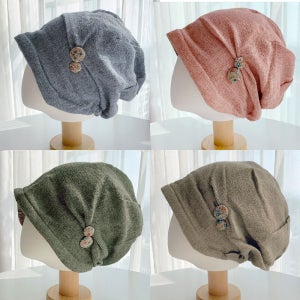 봄 여름 두건 중년여성 엄마 린넨 얇은비니 수면 항암비니 항암모자