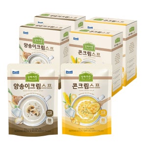 상하키친 스프 베스트 기획 세트 (콘크림 150g 6팩, 양송이크림 150g 6팩) (총 12팩) [도착보장]
