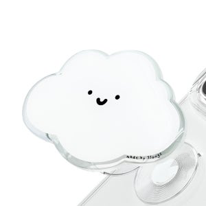 쏭스체인지톡 그립 톡홀더 탈부착 스마트톡 핸드폰 거치대 흰 구름