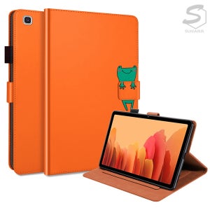 갤럭시탭A6 10.1 T580 T585 심플 캐릭터 스탠드 펜홀더 가죽 플립 태블릿 케이스